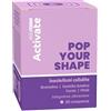 Pesoforma Activate POP YOUR SHAPE, Integratore Anticellulite | 30 Compresse, con Bromelina, Centella, Cacao e Matè, drenaggio liquidi e microcircolo