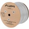 Lanberg Cavo LAN SFTP, categoria 5E, lunghezza 305 metri, cavo di posa in rame, a bassa emissione di fumi e gas tossici, colore grigio, conforme alle normative CPR, da FLUKE, marca LANBERG
