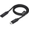 StarTech.com USB440GCMCF2F, cavo da 0,6 m, connettori USB-C, standard USB4 Gen 3x2, velocità di trasferimento dati di 40 Gbit/s, colore nero