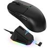 StarTech Mouse da gaming - AJ159/AJ159P - Wireless 2,4 GHz - Sensore PAW3395 - 26.000 DPI - Taglia media - Destri - Nero