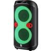 Defender Altoparlante Bluetooth Defender BOOMER 95, 100 W, con funzione karaoke, luci LED, colore nero