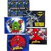Spiderman Set 5 pezzi Tovaglietta in tessuto 40x30cm, Batman, Spider-Man, Avengers, Minecraft