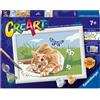 Ravensburger CreArt Gattino Gioioso - Kit per dipingere con i numeri
