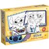 Lisciani Disney Stitch - Mini scuola di disegno con lavagnette scrivi e cancella