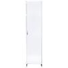 Mobile a Colonna Lavanderia da Esterno 46,5x49x182 cm in PVC Bianco