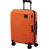 Samsonite Intuo Trolley da cabina, 55 cm | Arancione, trolley rigido espandibile, 55H x 40W x 20D cm, 39/45 L, 2.3 kg, con lucchetto TSA e cinghie interne incrociate