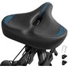 WUVOP Cuscino per sella da bicicletta extra grande per Peloton Bike & Bike+, comodo sellino di ricambio per uomini e donne, sella larga per bicicletta, compatibile con accessori Peloton, per bici da