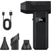 Longzhuo computer soffiatore elettrico, 200.000 giri al minuto, 4 velocità Eliminatore di polvere turbo ventilatore, adatto per computer, tastiere, automobili e pulizia domestica