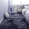 ZYANBIN Tappeto Camera da Letto 60 x 140 cm Antiscivolo Fondo Tappeto Peloso Soggiorno Morbidissimo per Soggiorno, Camera da Letto e Ingresso, Grigio Scuro