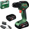 Bosch PSR18V-60 Trapano avvitatore 18V System (PBA18V 2,5 Ah, AL18V-20, valigetta)