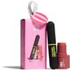 3INA - The Quick Face Kit - 2 Mini Essenziali - Set Trucco Completo | Include Blush in Stick 3-in-1 e Mascara - Formato da Viaggio - Formula Leggera - Vegan - Cruelty Free