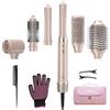 StyleVibe Mythsight StyleVibe - Piastra per capelli 6 in 1, con asciugacapelli e | Spazzola per asciugacapelli, spazzola termica e spazzola lisciante per un'asciugatura rapida, volume, ricci L/R