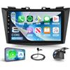 Rimoody 6G+128G 8 Core Android Autoradio per Suzuki Swift 2011-2017 Suzuki Ertiga 2012-2017, 9 Schermo Radio co Carplay Android Auto Senza Fili Bluetooth FM/RDS/EQ/DSP WiFi GPS Panoramica a 360° Retrocamera