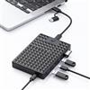 ModusTech Nexus - Hard disk esterno portatile da 1 TB con docking station integrata, hub USB 5 in 1, USB 3.1 10 Gbps, SD e MicroSD, alimentato tramite bus, compatibile con MacBook, laptop