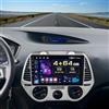 Hikity 4+64G 9 Autoradio Android per Hyundai i20 2008-2012 Wireless Carplay | IPS Touchscreen GPS Navi Bluetooth 5.0 5G WiFi FM/RDS Retrocamera EQ Comandi al Volante 4+64G