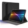 TECHGEAR Smart Case per Samsung Galaxy Tab A11 Plus / A11+ & Tab A9 Plus / A9+ 11 (SM-X230 / X236 / X210 / X215 / X215), in pelle PU, con supporto per pennino, funzione di accensione e spegnimento
