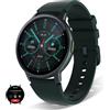 FirYawee Smart Watch per donne e uomini (rispondere/comporre chiamate), orologio rotondo da 1,3 pollici, display sempre attivo, smartwatch per telefoni Android e iOS, impermeabile IP68, fitness tracker con