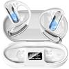 CoolJumper 2026 Auricolari aperti 60H Playtime Bluetooth 5.4 cuffie senza fili | Cuffie aperte con display LED digitale intelligente, auricolari impermeabili IPX7, driver da 16,2 mm per corsa
