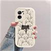 hdqICase Compatibile con Xiaomi 13T Pro/Xiaomi 13T Bianco Cover | Gatto Custodia Onda Silicone Morbido