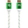 OEHLBACH GAMING New Game Green Cavo HDMI 2.1b Ultra High Speed 2m Bianco