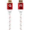 OEHLBACH GAMING New Game Red Cavo HDMI 2.1b Ultra High Speed 2m Bianco