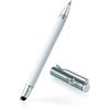Wacom_Bamboo Duo 2 in 1 Penna Digitale Universale e Penna a Sfera per Smartphone, Tablet e dispositivi Touchscreen (Bianco con Punta Stilo da 5 mm)