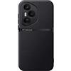 Kepuch Cover per Honor 400 Pro (Intl) - Custodia Case Piastra Metallica Incorporata Litchi Grano - Nero