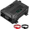 MFUZOP Inverter 24V 220V/230V Onda Pura 3000W, Convertitore 24V 220V 3000W con Display LCD, 2 Prese AC, USB-A e Type-C, per Camper, Casa, Impianti Fotovoltaici e Off-Grid