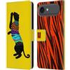 Head Case Designs Custodia a portafoglio in pelle con motivo tigre e sagome di animali, compatibile con Apple iPhone 17 Air