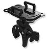 ihens5 - Supporto per telefono da bicicletta, supporto per telefono da moto, carrozzina e microfono, supporto per cellulare con cinturino in gomma, rotazione a 360 gradi, per iPhone X 7, 6s Plus, 5s, 5SE, Sony Samsung, colore: Nero