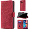 CaseGla Cover per Samsung Galaxy A20e, Rosso | Blocco RFID, Portafoglio Pelle PU, Flip Libro, Porta Carte, Magnetica Libretto, Antiurto Protezione Completa