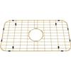 Lonsince Protezione per lavello in acciaio inossidabile 61 x 33 cm, griglia per lavello per fondo lavandino, griglia inferiore del lavandino, griglia per lavello da cucina a vasca singola, colore oro
