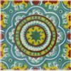 Tumia LAC Piastrelle Ceramica Messicane Talavera - Chabelita Artigianali Piastrelle Cucina, Bagno, Bagno, Sottopentola e Fai-da-Te, Decorativo stile Mediterraneo - Pacco da 10