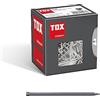 TOX Chiodi a filo 2,5x55 mm con testa ribaltabile per fissaggi quasi invisibili nel legno, applicazione universale per interni ed esterni, acciaio lucido, 400 g in cartone, 063100207