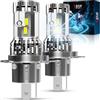 KATUR Lampadina LED H4 40000LM 200W, 800% Luminosa Lampadine 9003 HB2 Hi/Lo LED