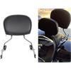 ECOTRIC Schienale Passeggero Staccabile, Sissy Bar a Rilascio Rapido 2-up Compatibile con Harley Davidson Touring 2009-2024 Street Glide Road King Road Glide Electra Glide Ultra Limited FLHR FLHX FLHT