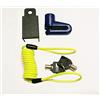 MES Antifurto per moto composto da bloccadisco e cavo promemoria ideale per moto scooter e bicicletta