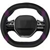 Mayco Bell Coprivolante per auto in pelle in microfibra adatto per 3008 4008 5008 2016-2019 508 208 2019 e-208 (viola)
