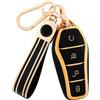 OFF WE GO Guscio Custodia Chiave Auto per BYD ATTO 3 DOLPHIN SEAL U DM-i | Protezione 360° antigraffio per telecomando. Elegante portachiavi incluso. Segnale non bloccato, aderenza 1:1.