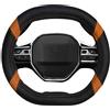 Mayco Bell Coprivolante per auto in pelle in microfibra adatto per 3008 4008 5008 2016-2019 508 208 2019 e-208 (arancia)