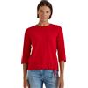 Cecil 3231321 Maglietta a Maniche a 3/4 con Scollo Rotondo in Tinta Unita Donna