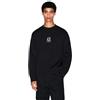 Armani Exchange Icon Project, Embroidered Logo, Crewneck Maglia di Tuta Uomo (Pacco da 1)