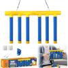 NNBWLMAEE Catching Sticks Games, Reflective Drop Stick Challenge Game Set, Upgrade Reflex Challenge Game, 3 Adjustable Speeds, Reaction Training Toy for Kids, Adults (Blue-USB)
