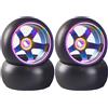 RcThjia 4 Pz Cerchio Ruota Drift Pneumatico per 1/28 Wltoys K969 K989 P929 284131 Drift Rally Kyosho Mini-Z Mini-Q Mini-D, Metallo Drift Cerchi Ricambio Pneumatico di RC Drift Car per Wltoys 1/28