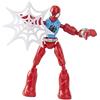 Marvel Spider-Man Hasbro Bend and Flex, action figure Scarlet Spider della Marvel, personaggio flessibile da 15 cm, completo di accessorio ragnatela, per bambini dai 4 anni in su