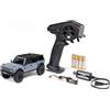 Axial 1/30 SCX30 Ford Bronco 4X4 RTR Brushed Rock Crawler (batteria e caricabatterie inclusi), grigio, AXI-2048T2