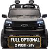 Mondial Toys Chevrolet Silverado ZR2 24V Maxi Fuoristrada 2 Posti Auto Macchina Elettrica per Bambini Telecomando Luci a Led Bluetooth Ammortizzatori Carico Massimo 60 Kg