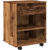vidaXL Mobiletto con Ruote Legno Antico 46x36x59 cm in Truciolato