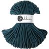 Bobbiny Filo intrecciato in macramè di alta qualità, 5 mm, colore: Peacock blue (blu pavone), 100 m