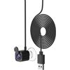 LIMYIOM Webcam con schermo centrale 4K con microfono, webcam AutoFocus con schermo intermedio, adattatore USB tipo C/A, plug & play per chiamate online, zoom/teams/, supporto a ventosa per laptop o PC